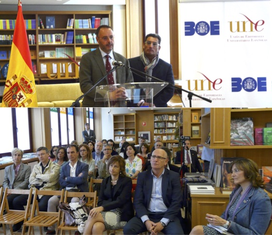 Inauguración espacio UNE en la Librería del BOE / Rosa de Bustos