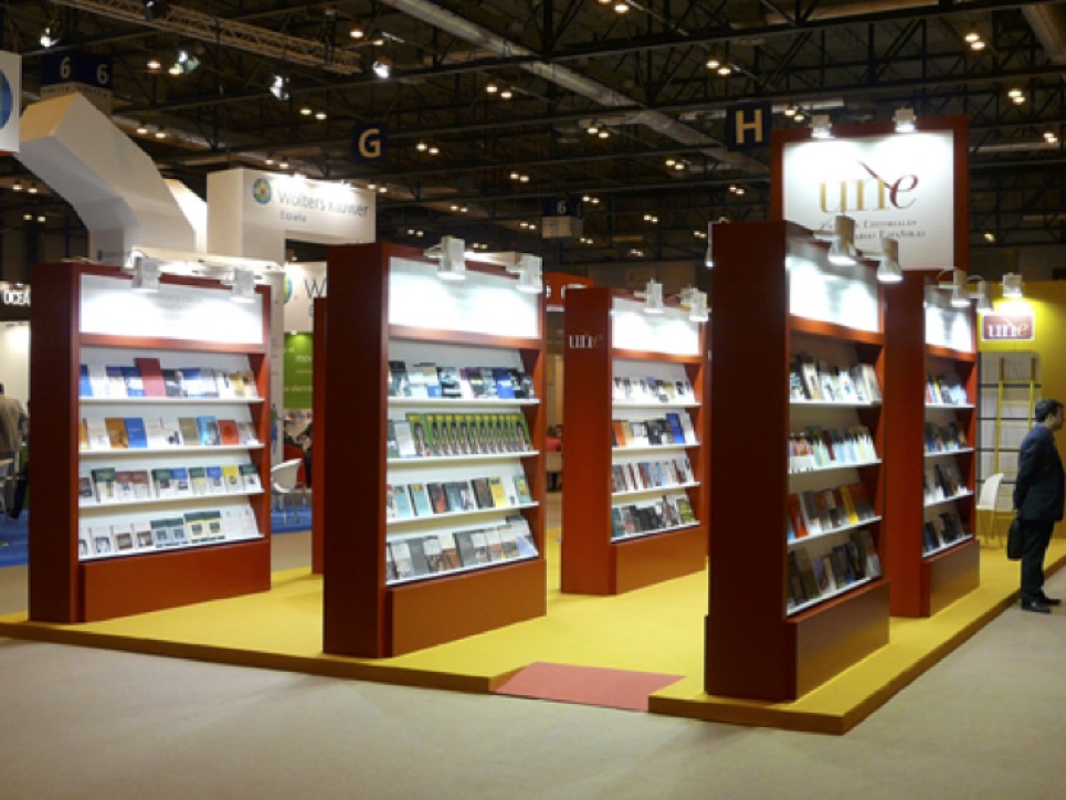 Stand de la UNE en una de las anteriores ediciones del Liber