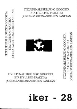Itzulpenari buruzko gogoeta eta itzulpen-praktiak Joseba Sarrrionandiaren lanetan