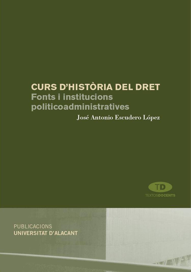 CURS D'HISTÒRIA DEL DRET