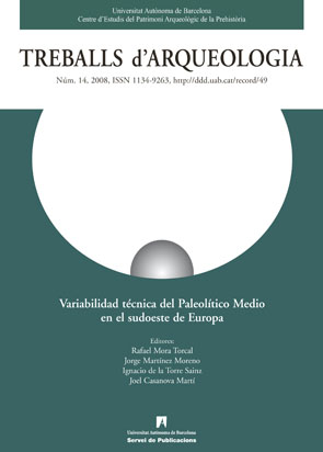 Treballs d'Arqueologia. Variabiliadad técnica del Paleolítico Medio en el sudoeste de Europa 