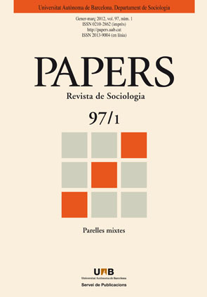 Papers. Revista de Sociologia. Parelles mixtes