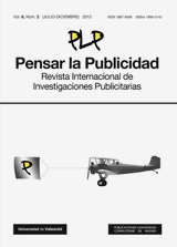 Pensar la Publicidad. Revista Internacional de Investigaciones Publicitarias. Vol. 6, Núm. 2. (2012)