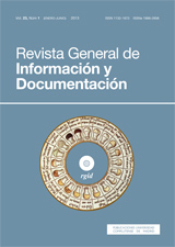 Revista General de Información y Documentación Vol. 23, Núm. 1 (2013)
