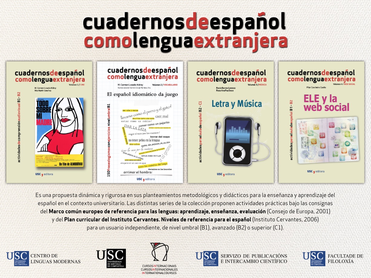 La Universidad de Santiago desarrolla un portfolio digital para la promoción de su colección Cuadernos de Español como Lengua Extranjera.