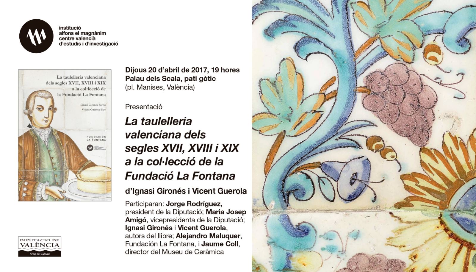 Presentación del libro "La taulelleria valenciana dels segles XVII, XVIII i XIX"