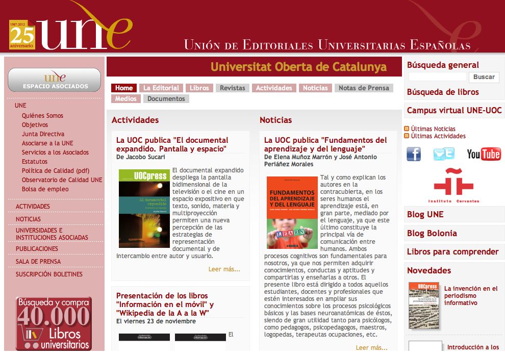 ¿Buscas información sobre las editoriales universitarias asociadas a UNE?