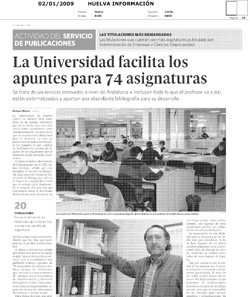 La Universidad de Huelva facilita los apuntes para 74 asignaturas