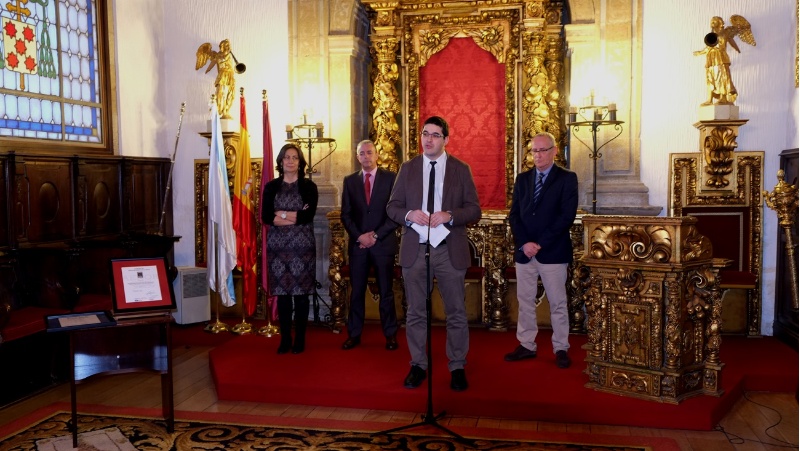 De esquerda a dereita, Dolores Álvarez, Martín Pita, Xosé Pereira e Juan Blanco,. Foto: Servimav-USC