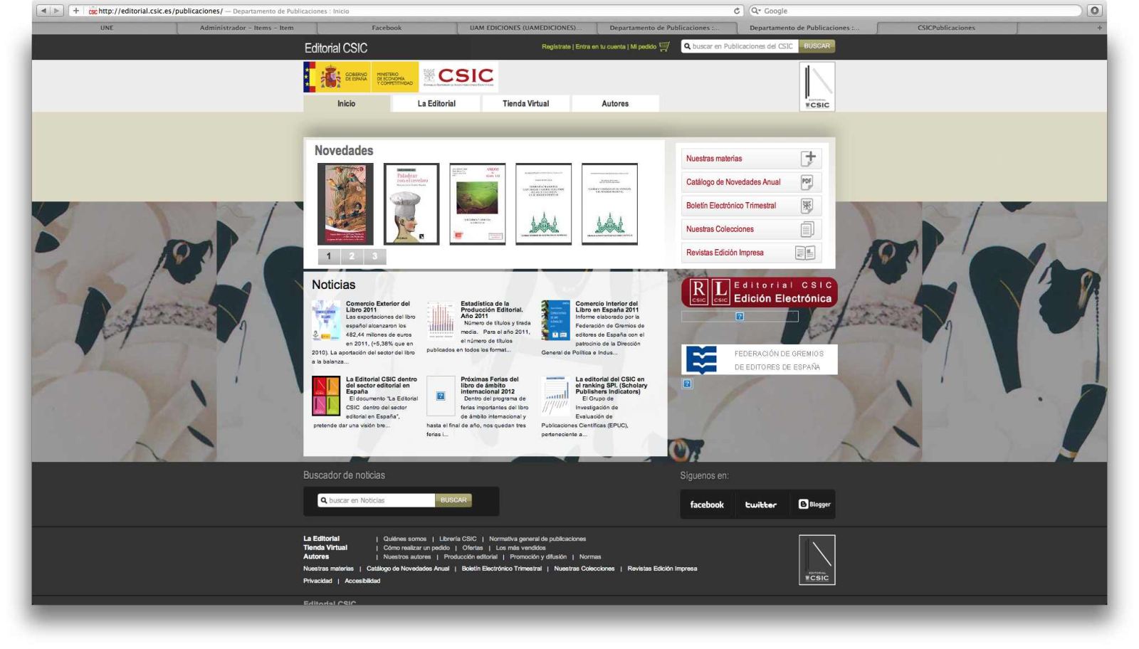 El Departamento de Publicaciones del CSIC cambia el nombre por el de Editorial CSIC