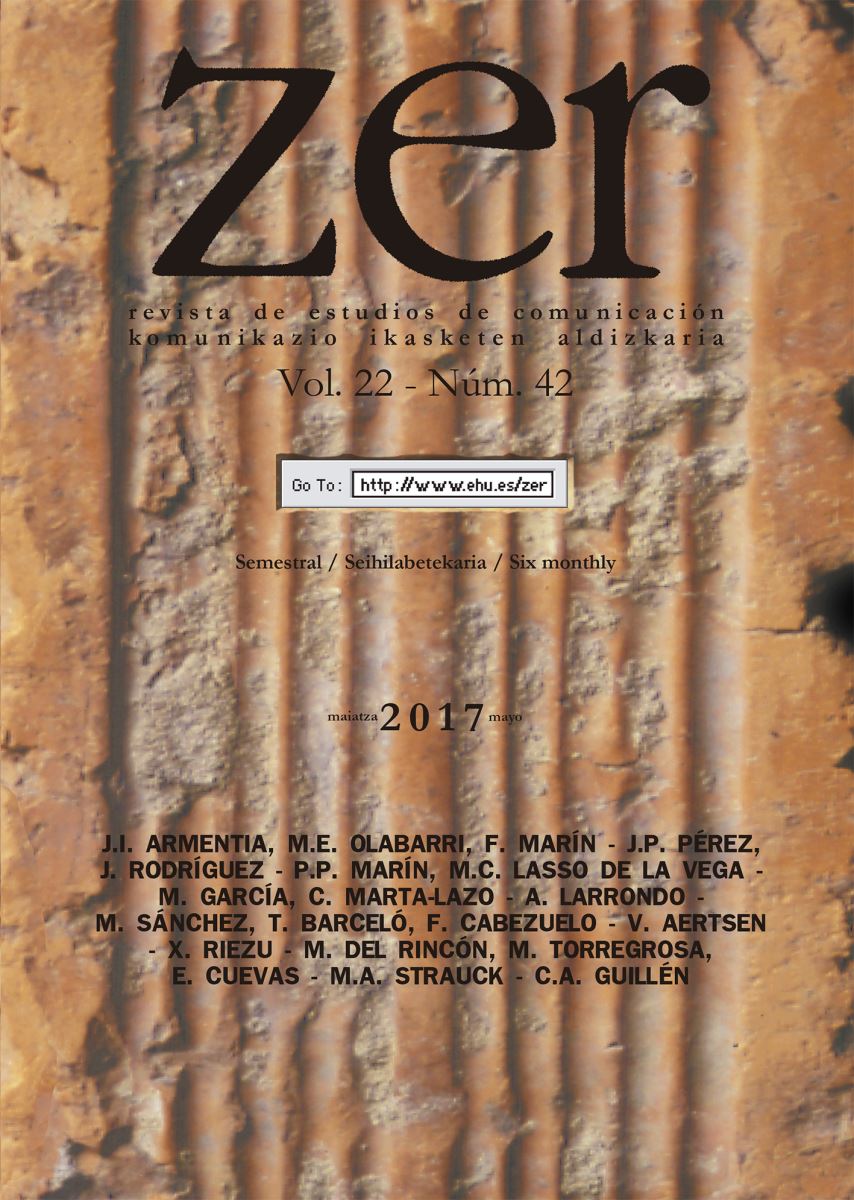 Nuevo número de ZER 42: Revista de Estudios de Comunicación