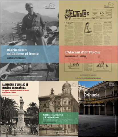 Las últimas novedades de Publicaciones Universidad de Alicante acercan la divulgación y la memoria histórica al lector