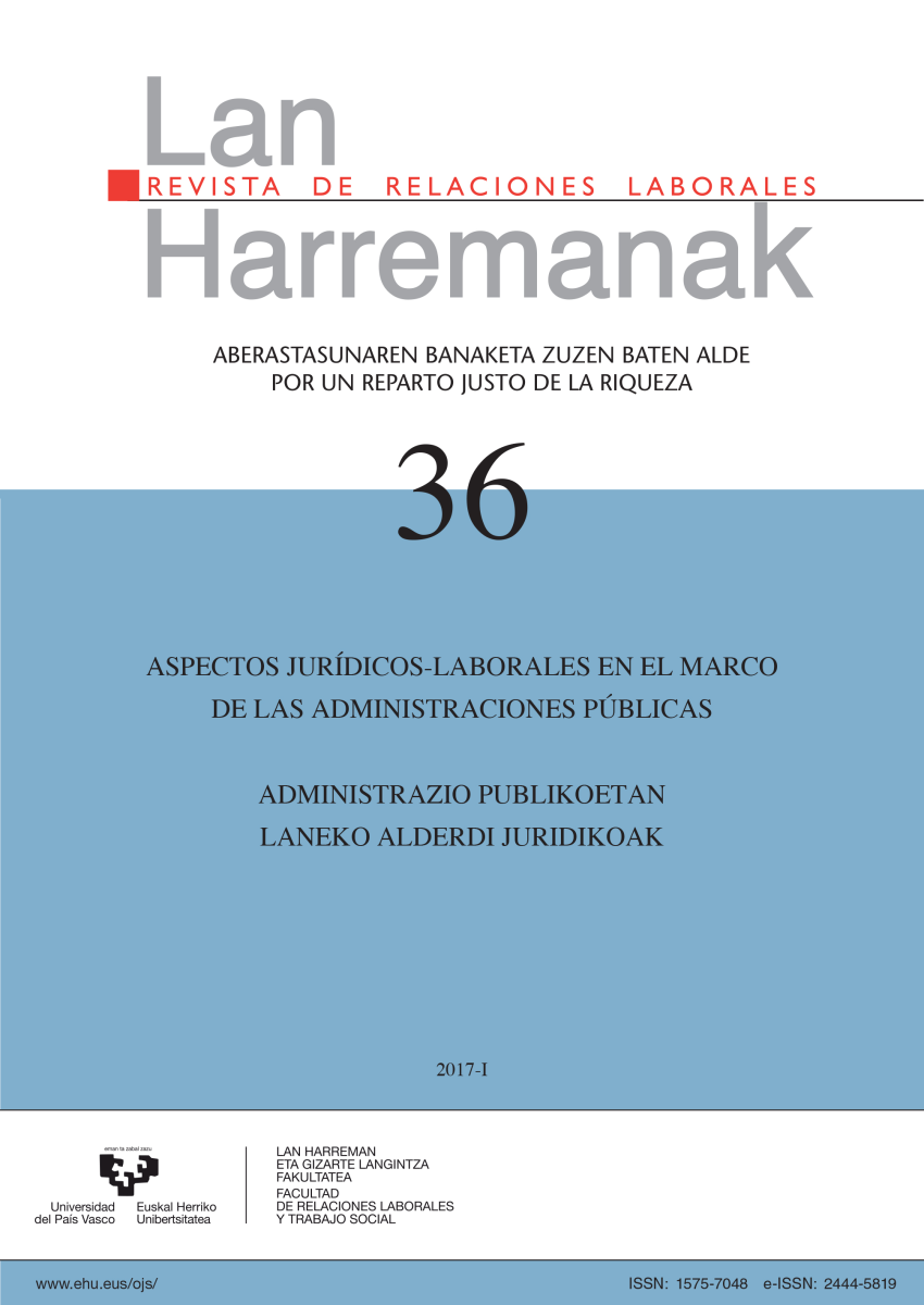 Aspectos jurídicos-laborales en el marco de las administraciones públicas