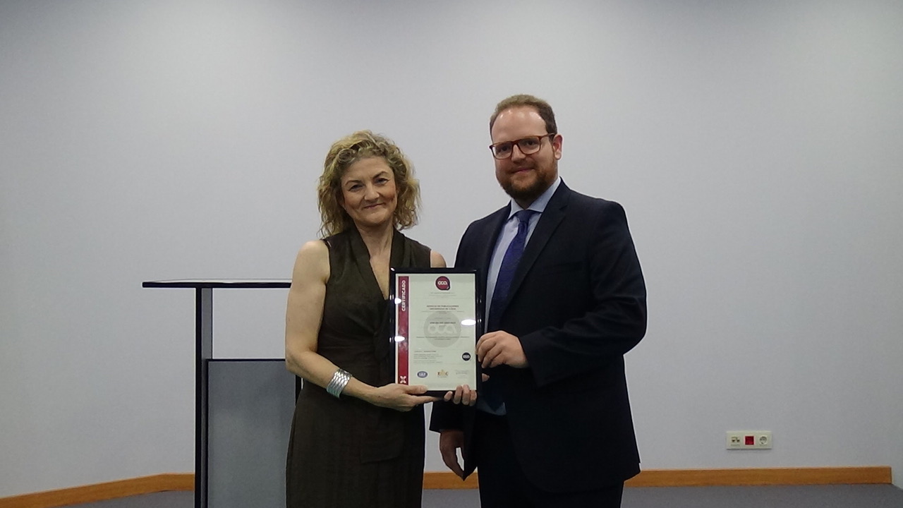 El Servicio de Publicaciones de la Universidad de Cádiz, Sello Editorial UCA, obtiene el Certificado de Calidad UNE-EN ISO 9001