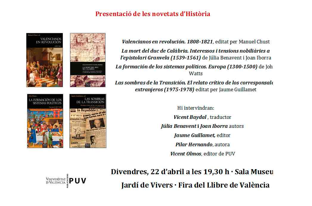 Presentación novedades de historia