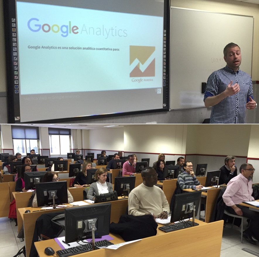 Editores universitarios asisten al curso de formación "Métrica Web & Google Analytics"
