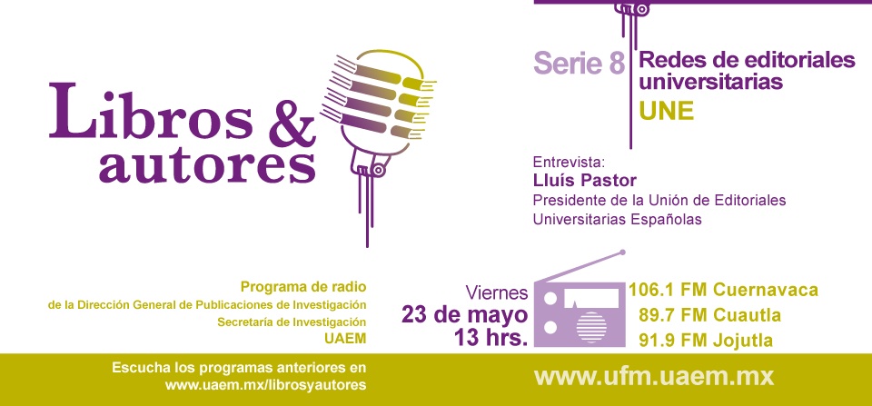 Entrevista del presidente de la UNE en el programa de radio "Libros y autores"