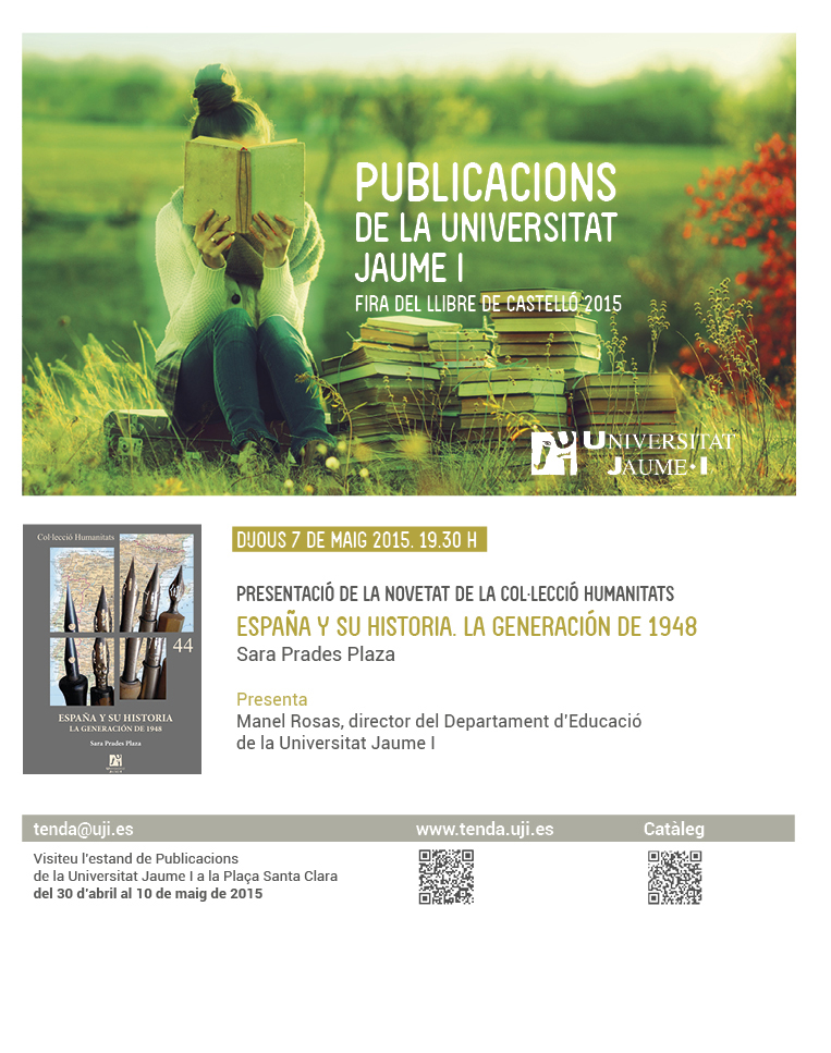La Universitat Jaume I presenta "España y su Historia. La Generación de 1948"