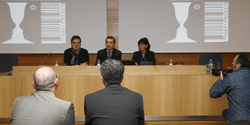 La Directora de la Biblioteca Nacional Glòria Pérez-Salmerón y el escritor Kirmen Uribe presentan los Diálogos sobre Propiedad Intelectual