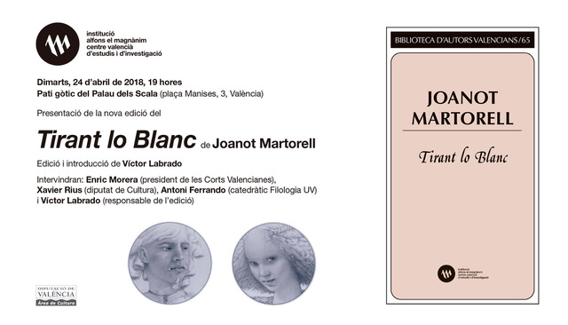 El Magnànim presenta una nueva edición del "Tirant lo Blanc", el clásico literario valenciano más universal