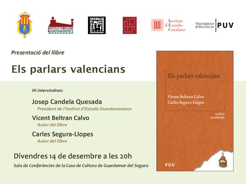 Presentació de "Els parlars valencians" a Guardamar del Segura
