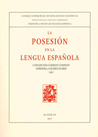 Editorial CSIC presenta el libro "La posesión en la lengua española"