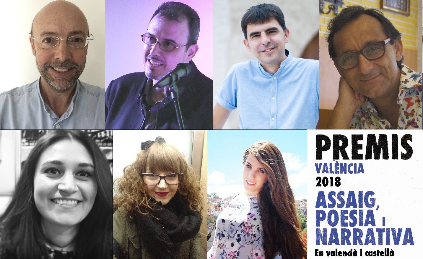 Antoni Corominas, Mónica Richart, Joanjo Garcia, Jordi Juli , Estefanía Cabello, Javier Velaza y Núria Tamarit  ganan los Premios València del 2018