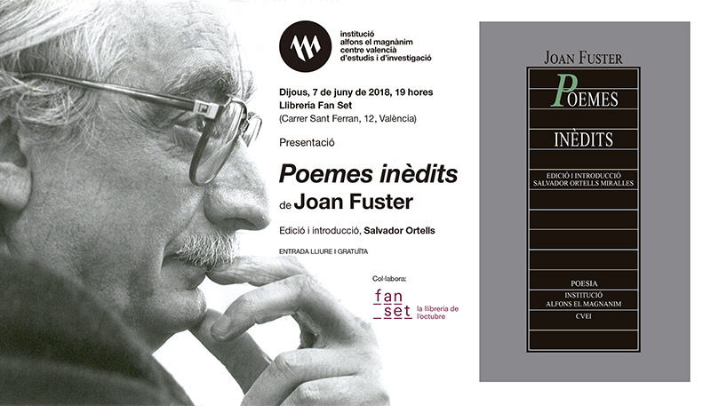 El Magn nim presenta "Poemes inèdits", con 26 poemas originales de Joan Fuster