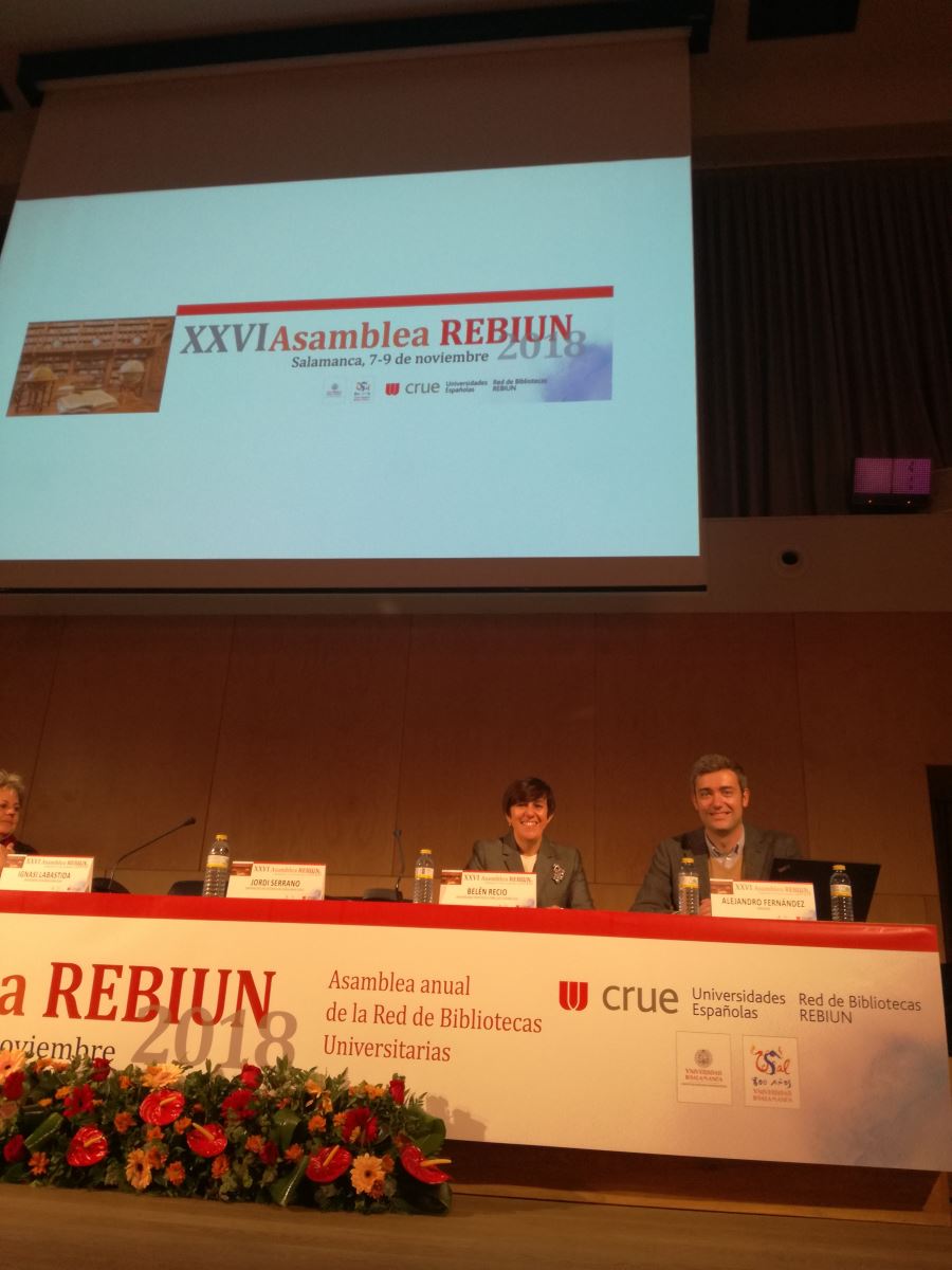 La UNE en la Asamblea de REBIUN 2018