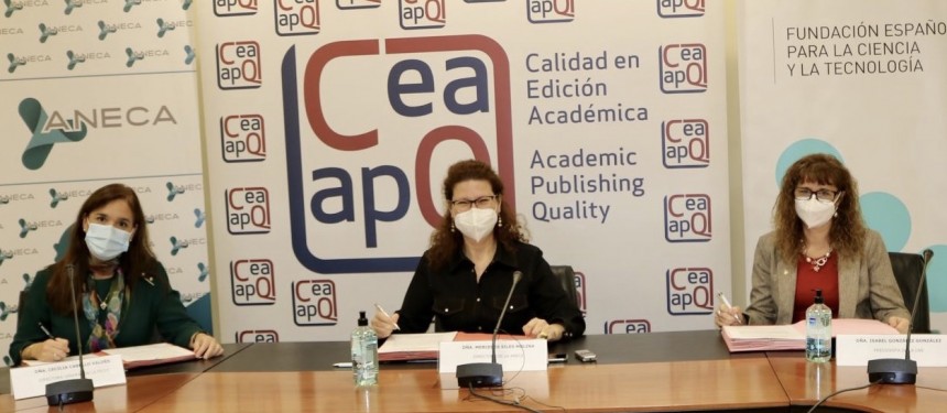 ANECA, FECYT y UNE renuevan el convenio para mantener el Sello de Calidad en Edición Académica