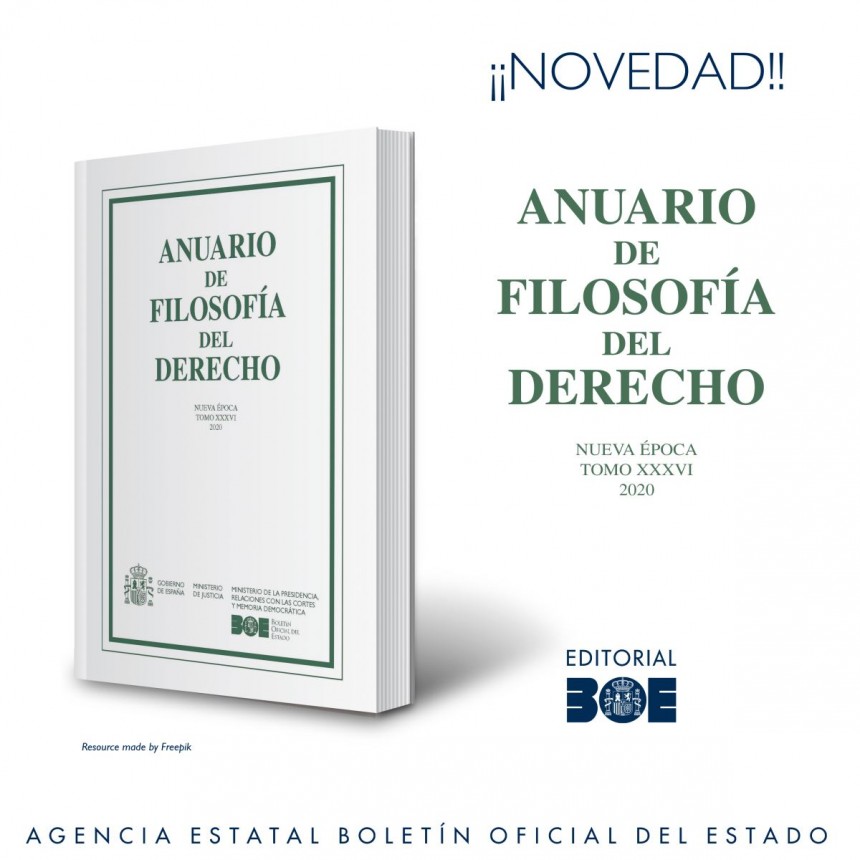 Novedad Editorial. Anuario Filosofía del Derecho 2020