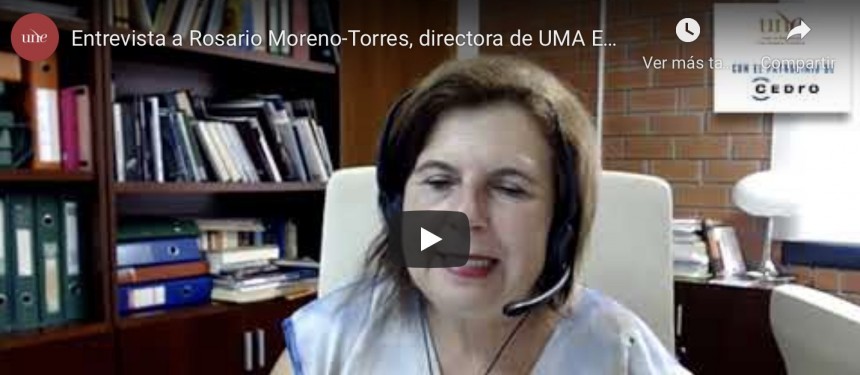 Entrevista a Rosario Moreno-Torres, jefa del Servicio de Publicaciones Científicas de la Universidad de Málaga