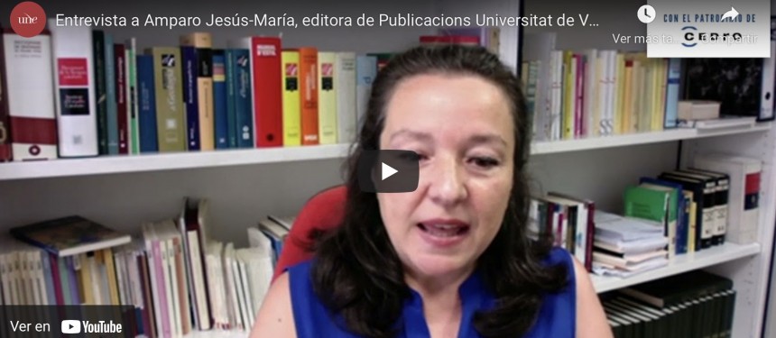 Entrevista a Amparo Jesús-María, editora de Publicacions Universitat de València (PUV)