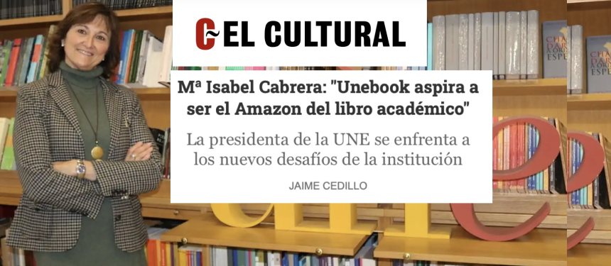 María Isabel Cabrera: "Unebook aspira a ser el Amazon del libro académico"