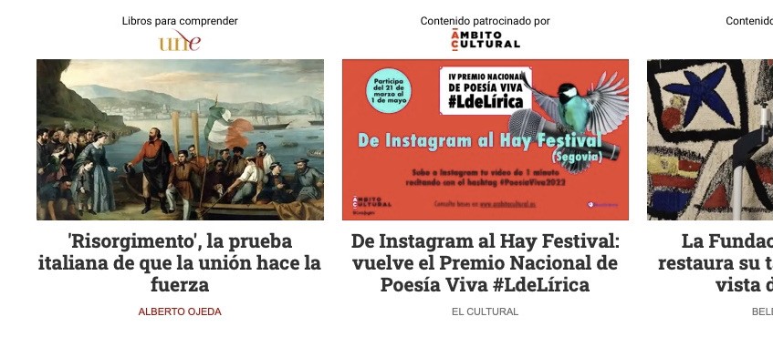 EL CULTURAL (EL ESPAÑOL-COM). 