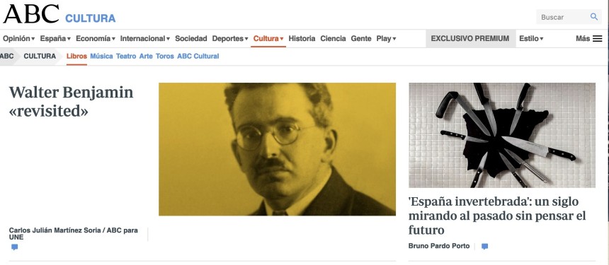 ABC CULTURA LIBROS-ES. Walter Benjamin «revisited». genueve ediciones