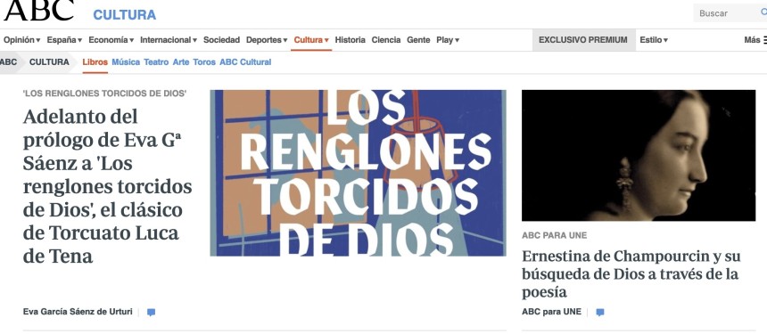 ABC CULTURA LIBROS-ES. Ernestina de Champourcin y su búsqueda de Dios a través de la poesía. Universidad de Navarra