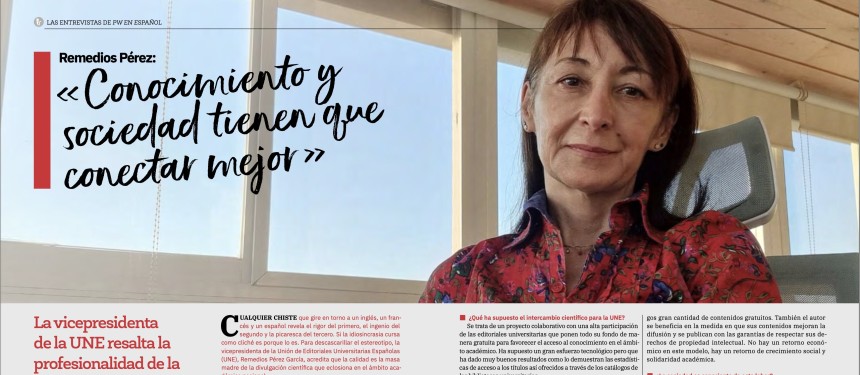 Remedios Pérez: "Conocimiento y sociedad tienen que conectar mejor"