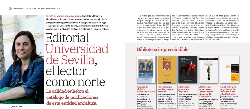 Editorial Universidad de Sevilla, el lector como norte