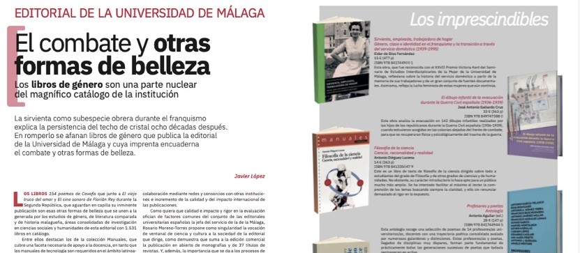 Editorial Universidad de Málaga: El combate y otras formas de belleza