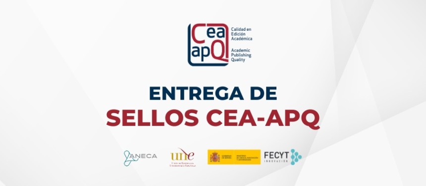 Entrega de los certificados obtenidos en la primera convocatoria del Sello de Calidad en Edición Académica CEA-APQ Monografías 