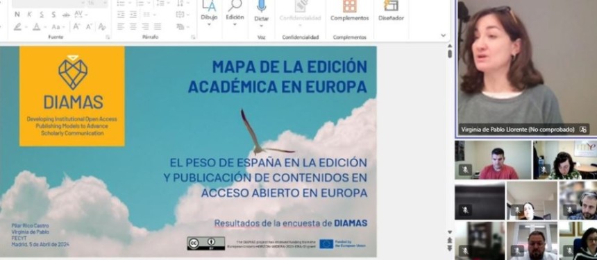 El peso de España en la edición y publicación de contenidos en Acceso Abierto en Europa