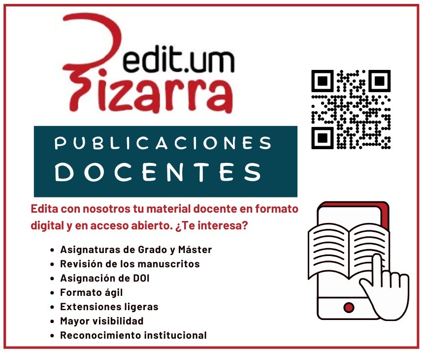 Primer libro de la nueva colección de material docente y exclusivamente en abierto «Editum Pizarra»