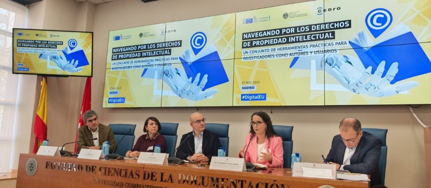 Belen Recio participó en el seminario «Navegando por el copyright: Un kit de herramientas práctico para investigadores españoles como autores y usuarios»