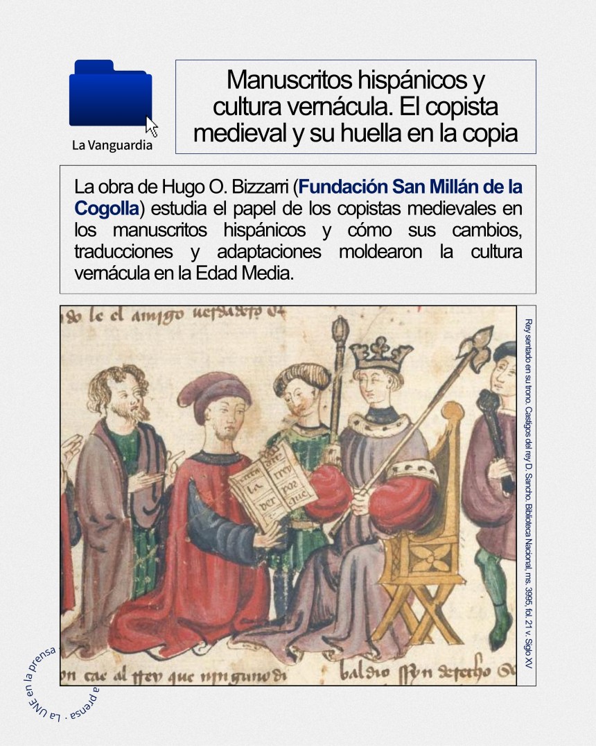 Manuscritos hispánicos y cultura vernácula. El copista medieval y su huella en la copia
