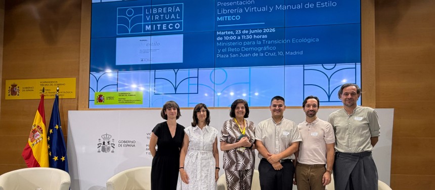 La UNE en la presentación de la Librería Virtual  del MITECO