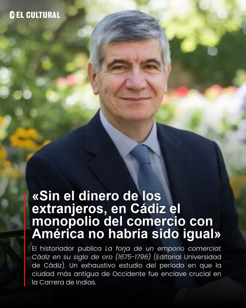 Manuel Bustos: "Sin el dinero de los extranjeros, en Cádiz el monopolio del comercio con América no habría sido igual"