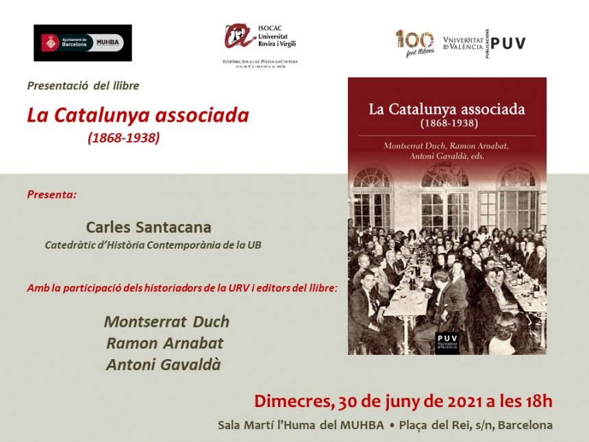 Presentación del libro “La Catalunya associada (1868-1938)” en Barcelona