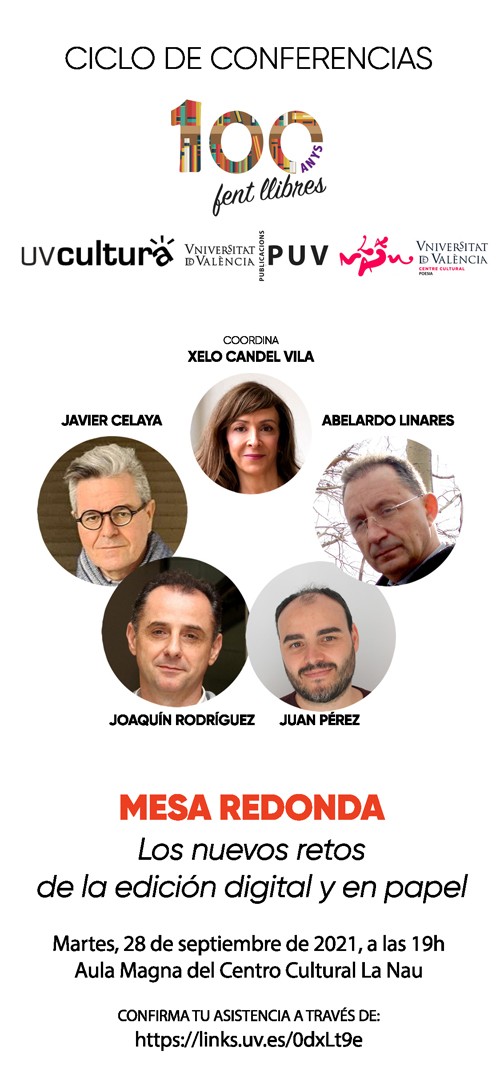 Los nuevos retos de la edición digital y en papel, tema de un debate de Publicacions de la Universitat de València