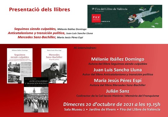 Presentación de novedades de Historia en la Feria del Libro de Valencia